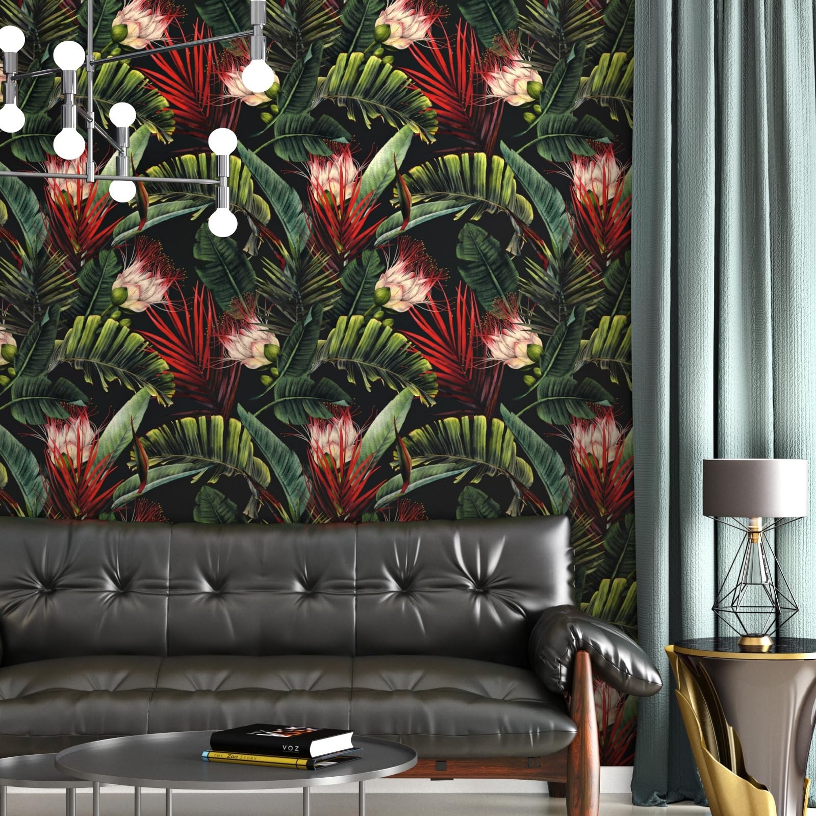 Vintage Floral Peel and Stick Removable Moody Wallpaper – Waterproof Contact …