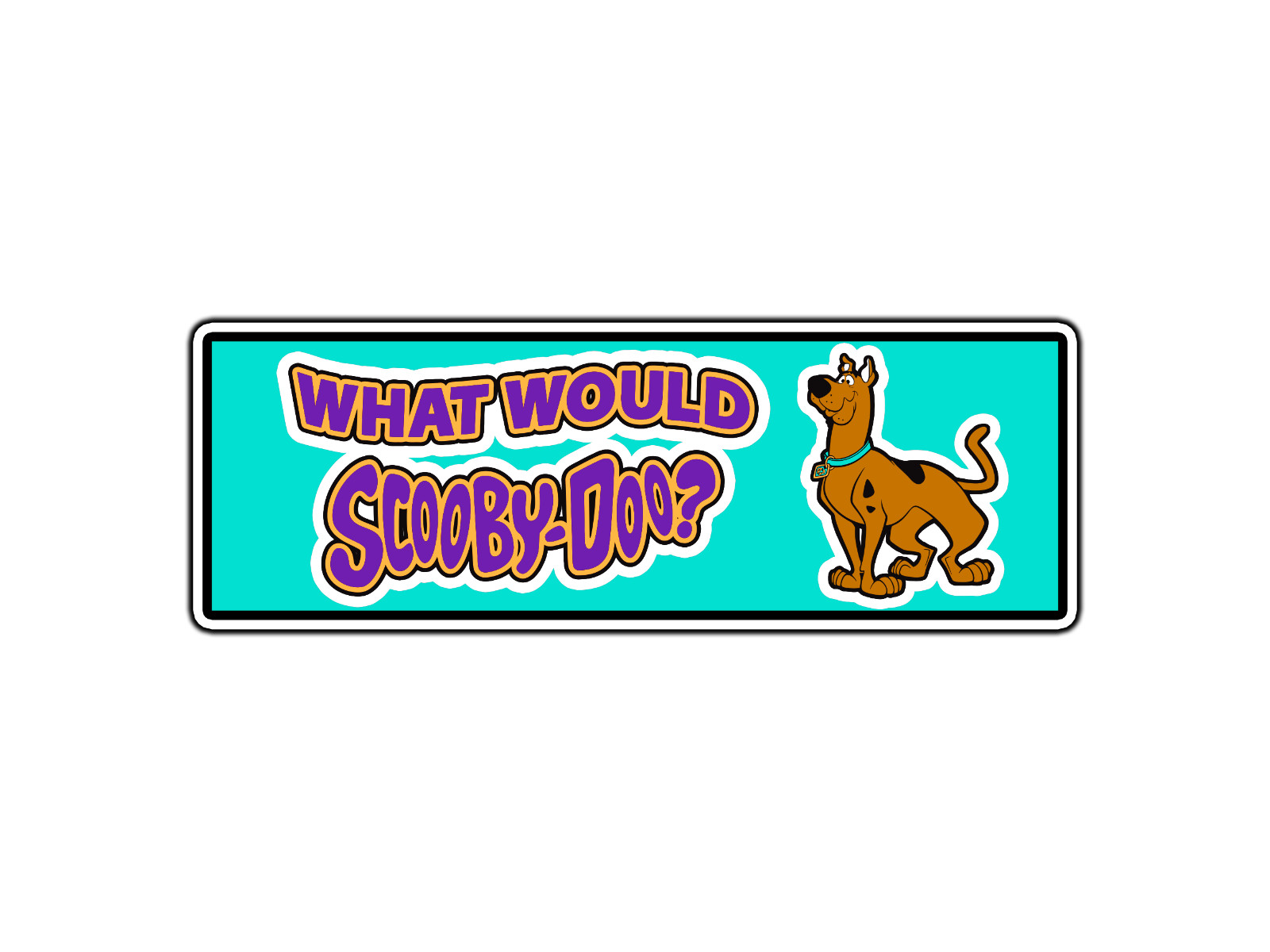What Would Scooby-Doo Funny Car Waterproof Vinyl Sticker Decal Die-Cut