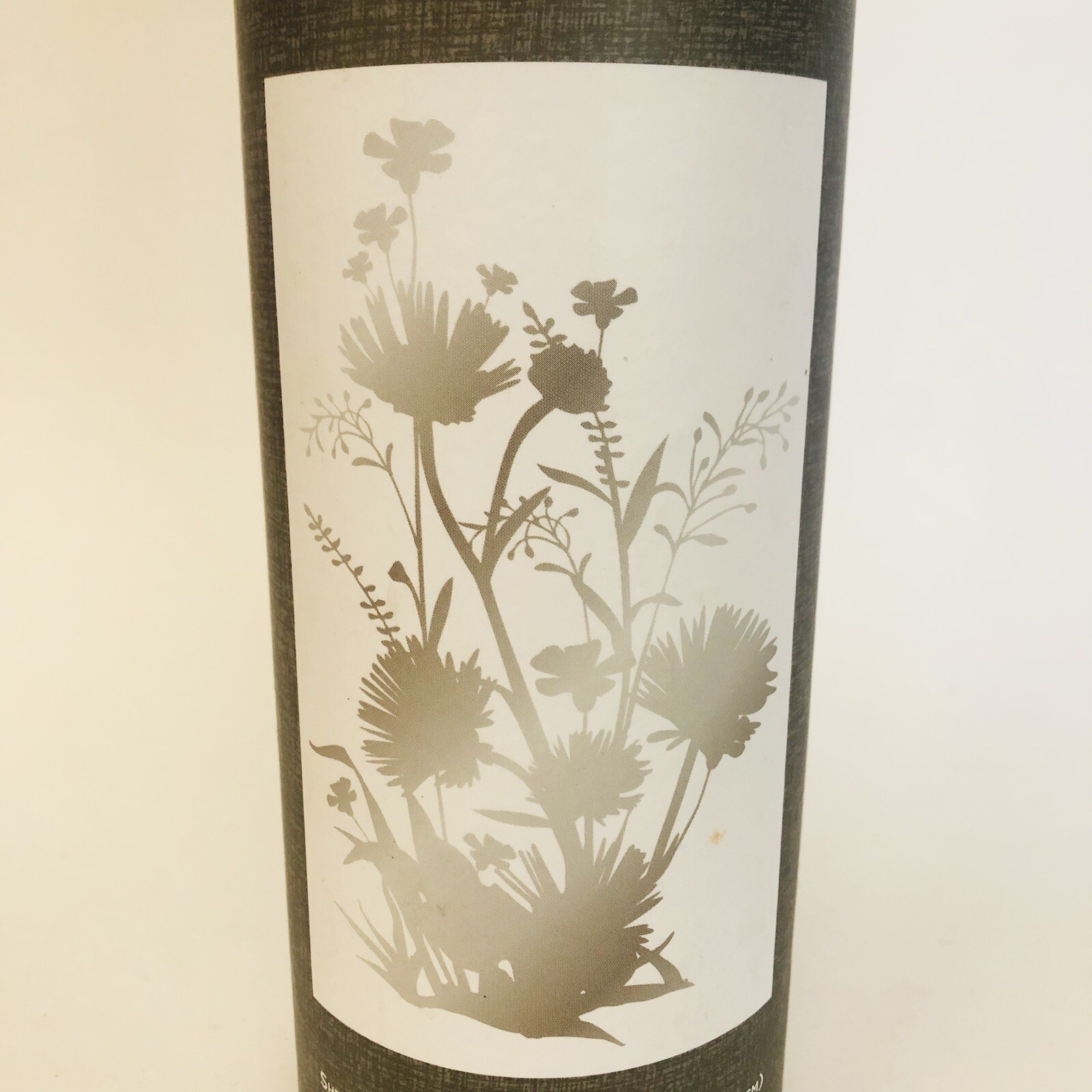 DCWV Decal Sticker Wildflowers Peel and Stick With Foil, Silver, Large