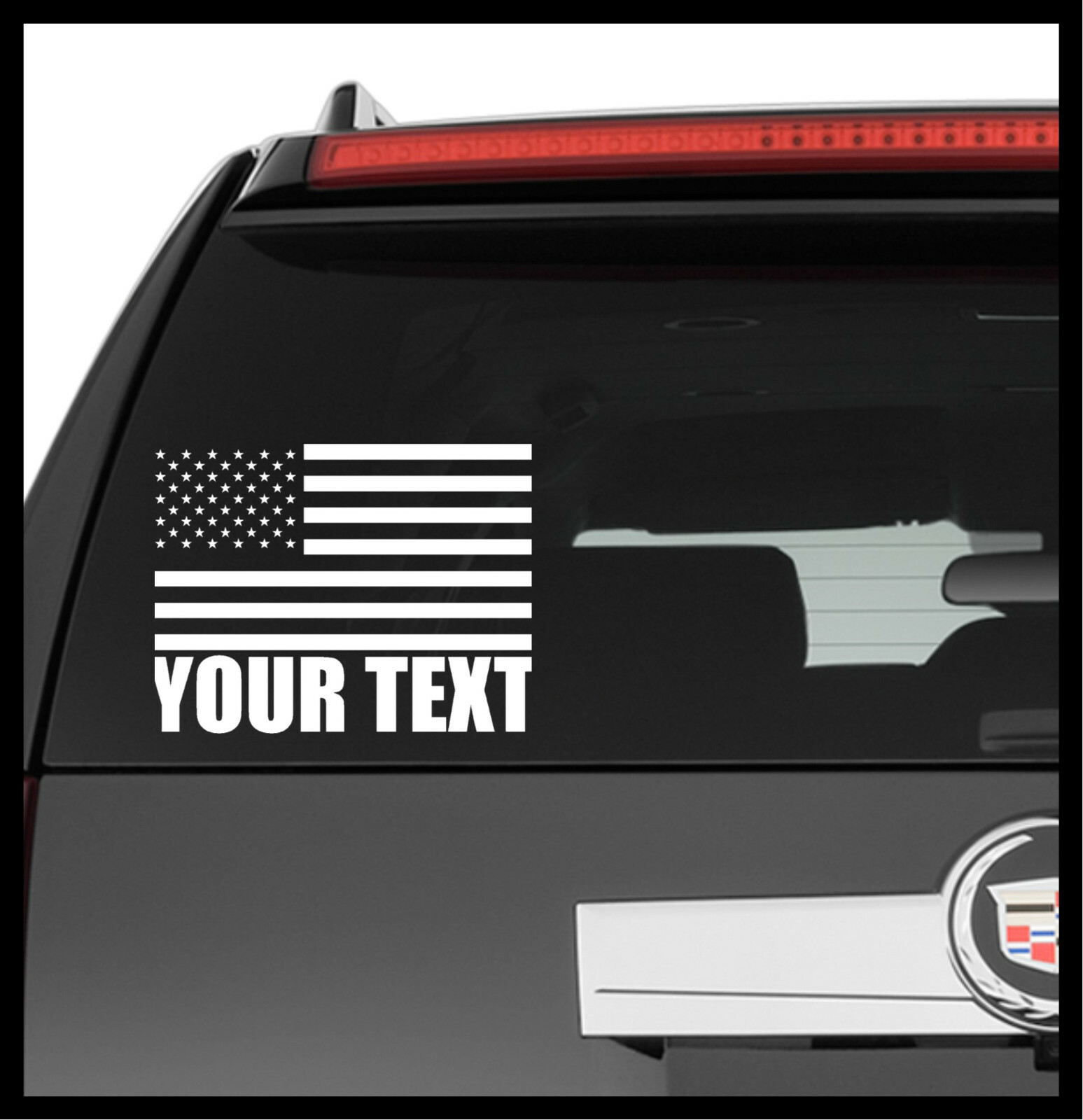 Vinyl Decal Truck Car Sticker Laptop – USA United States Flag American Custom