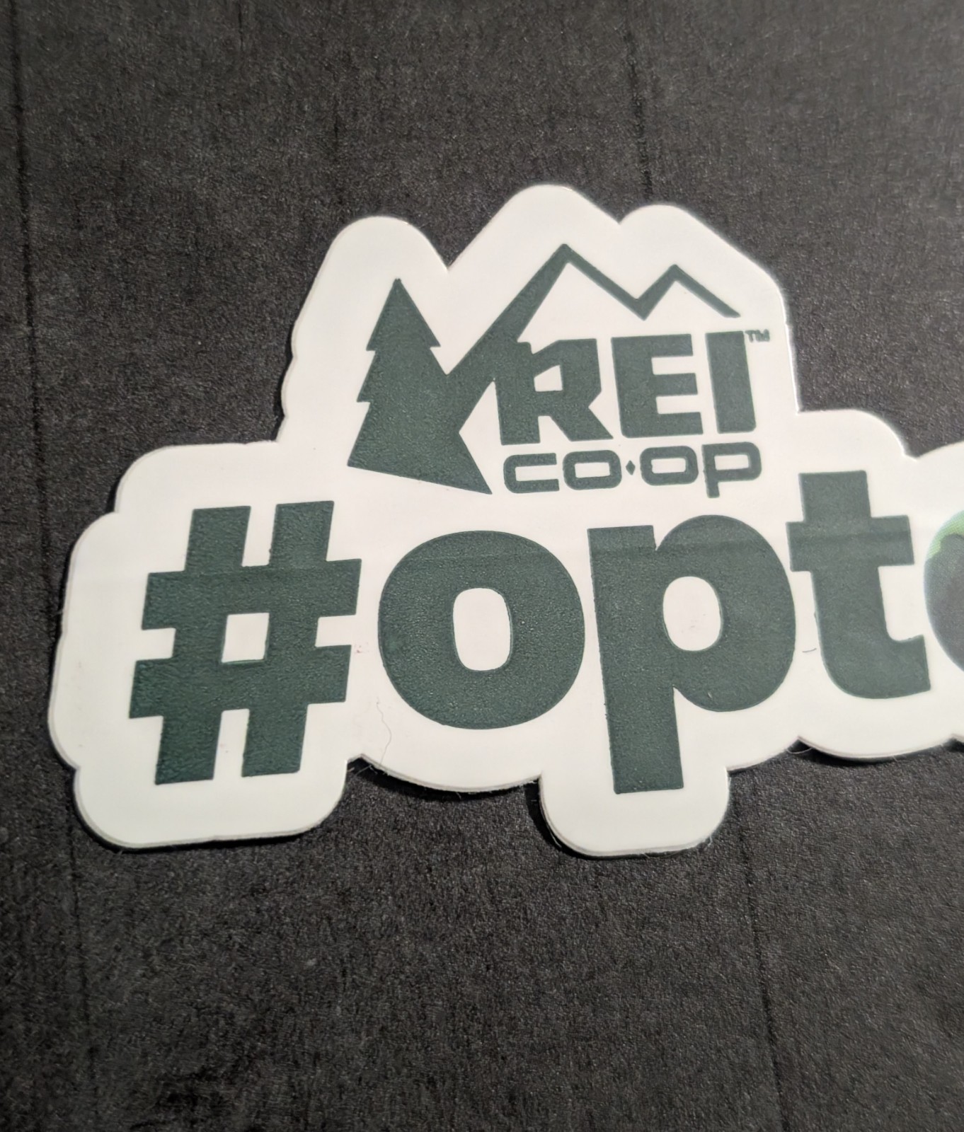 REI Co-op #OptOutside Die-Cut Sticker – Opt Outside Camping Hiking Lifestyle