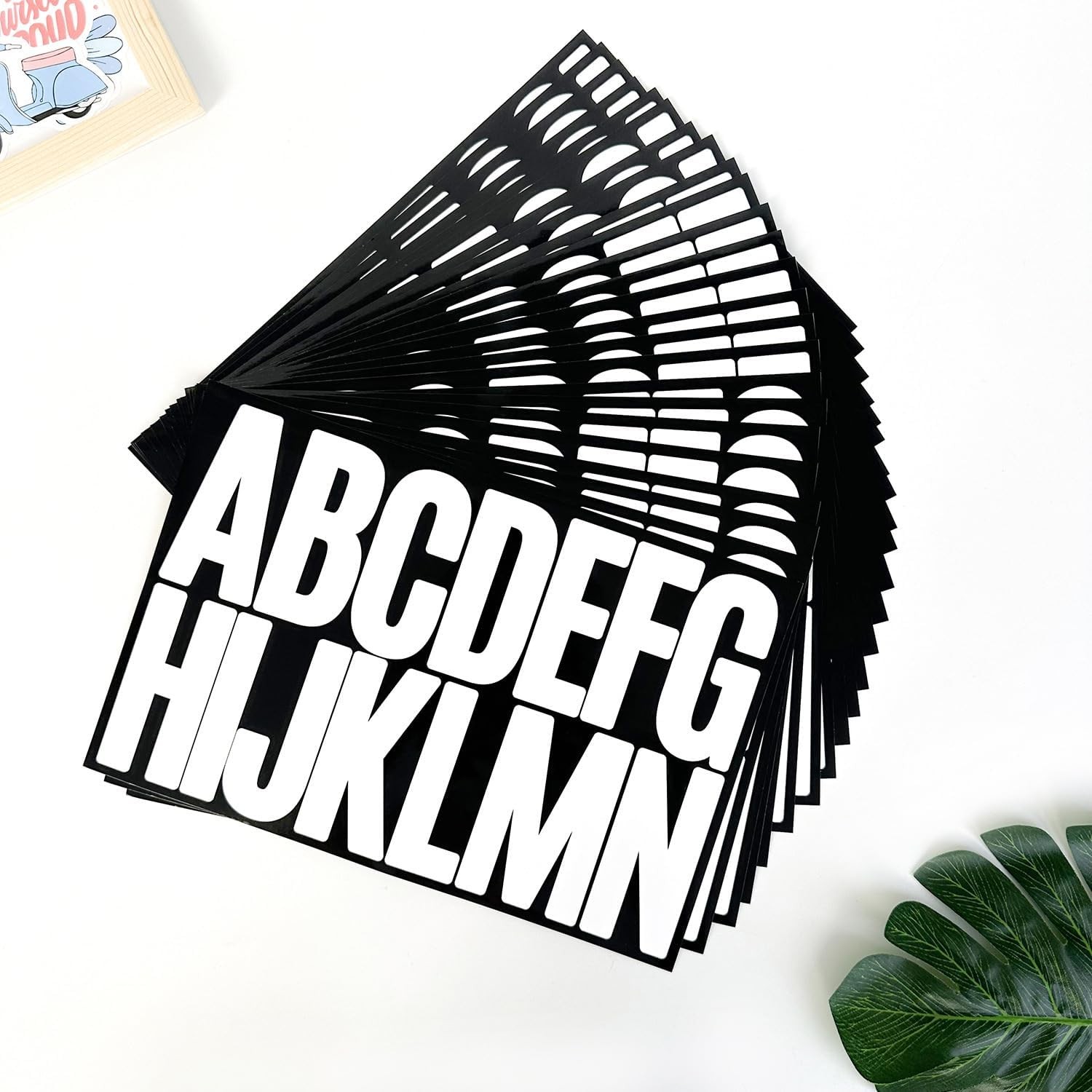 9 Sheets 3" White or Black Vinyl Letters & Numbers Kit Self-Adhesive for Mailbox