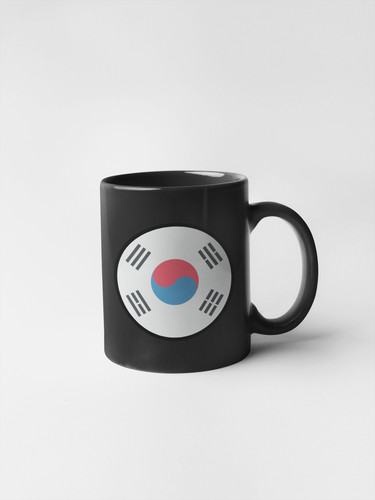 South Korea Flag Circle Sticker Decal