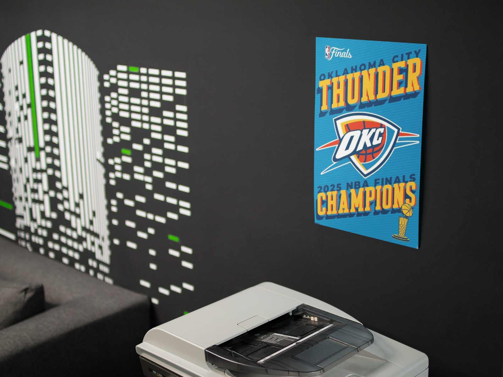 Basketball Champions Wall Vinyl Decal Graphic Poster Print Removable Adhesive