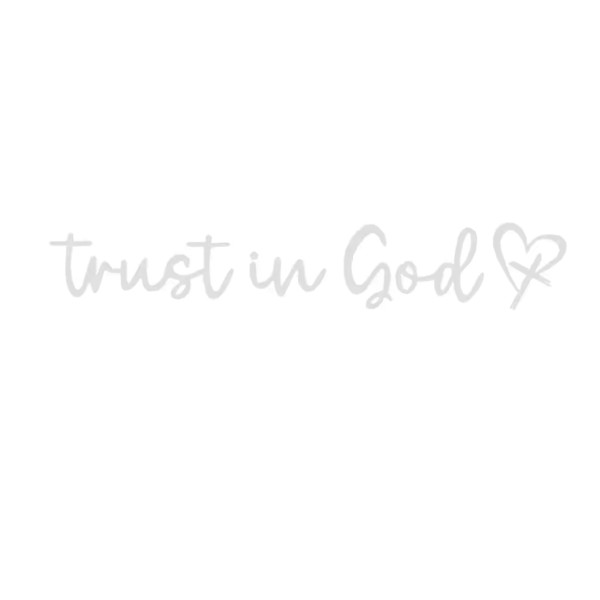 [1-Pack ] Trust in God -Rearview Mirror Phone Case Stickers