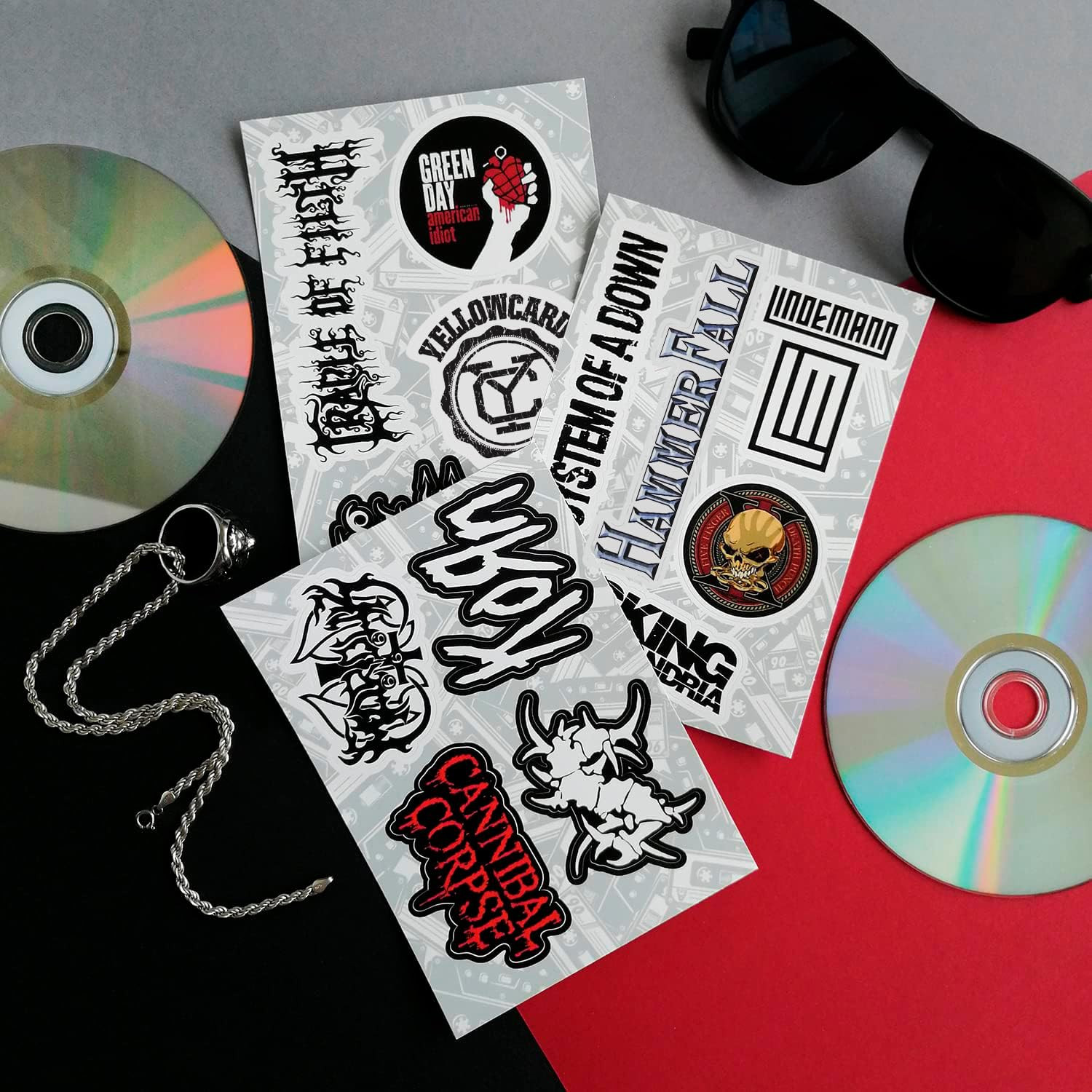 Legendary Rock Band Stickers – Heavy Metal Laptop Decals – Vinyl Band Stickers f