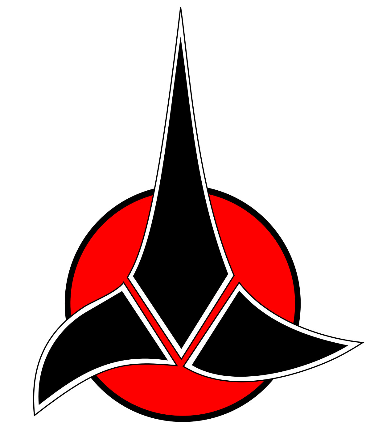 klingon sticker logo star trek skate cell laptop bumper vinyl decal