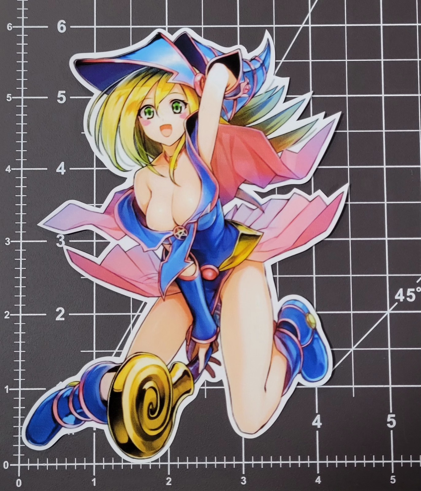 Yugioh Dark Magician Girl V1 Sticker 6"