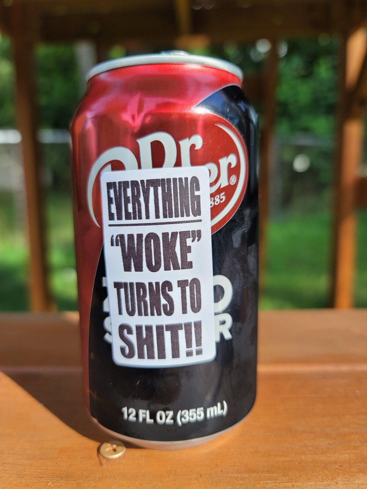 "EVERYTHING WOKE TURNS TO SH*T!!!" 25-500 Pack stickers bulk decals trump
