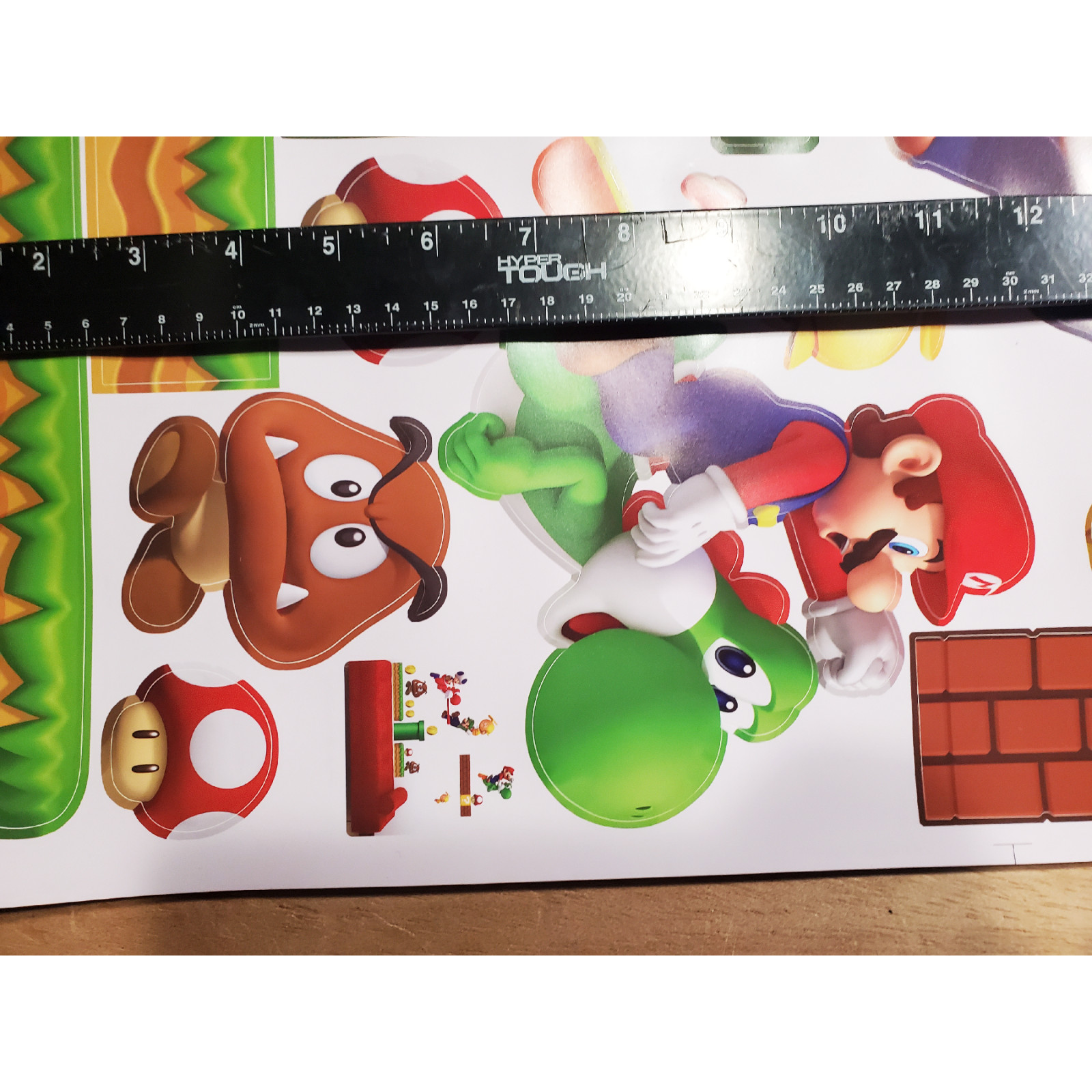 🍄 20 BIG Super Mario Bros Removable Wall Stickers Decal Game Room Decals 🍄