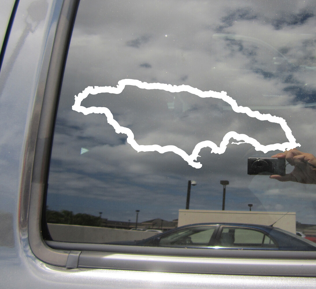 Jamaica Country Outline Car Truck Bumper Window Vinyl Decal Sticker 07189