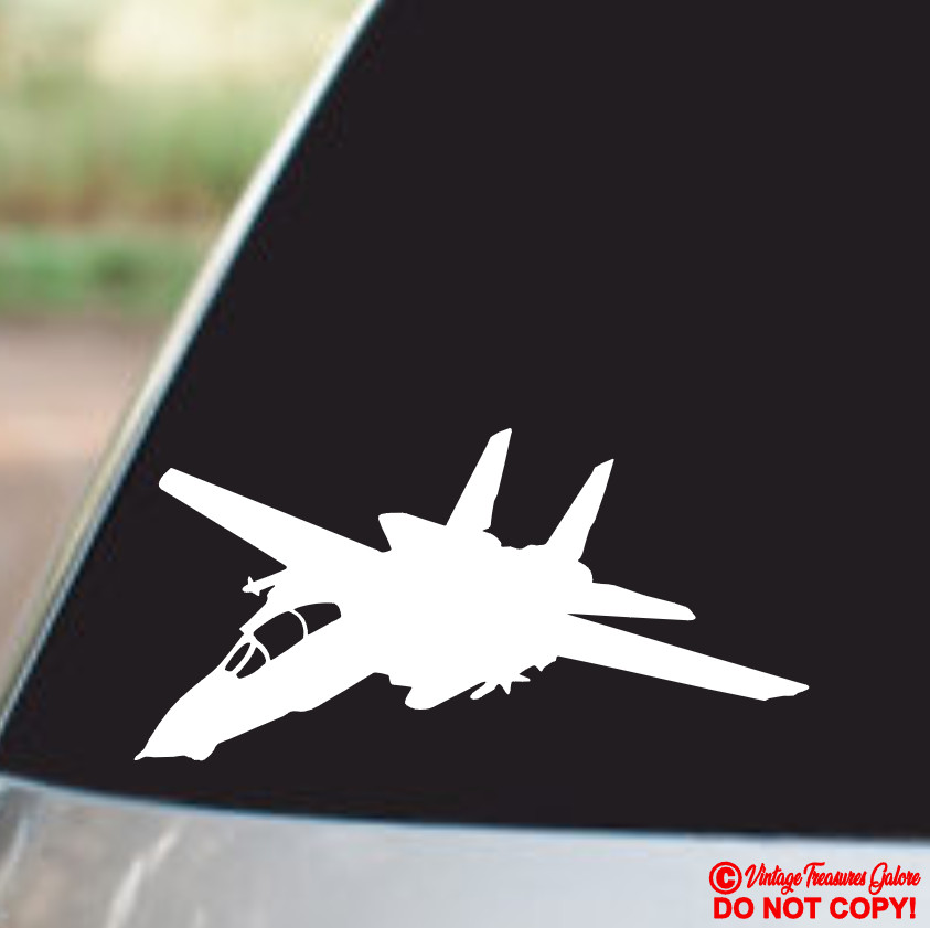 F-14 TOMCAT FIGHTER JET Vinyl Decal Sticker Car Window Wall Bumper Military USA