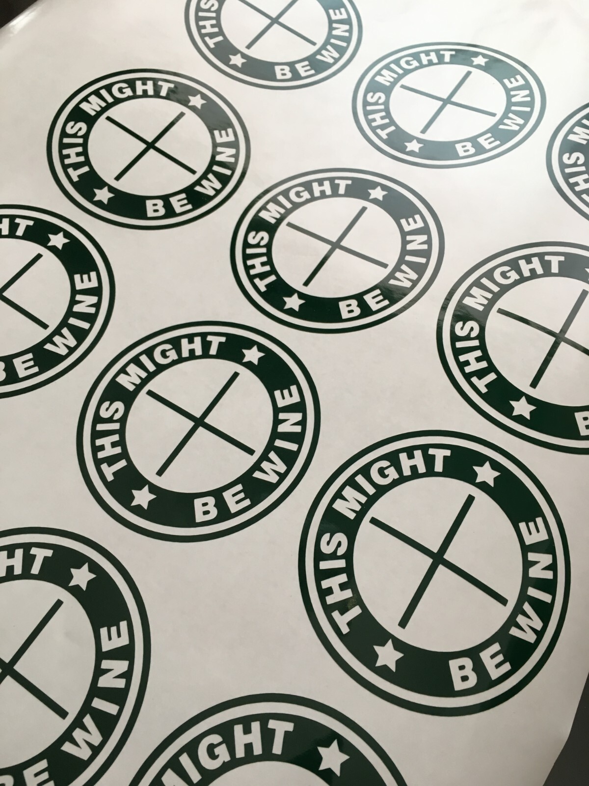 This Might Be Wine DIY Funny Starbucks Coffee Cup Decal Sticker