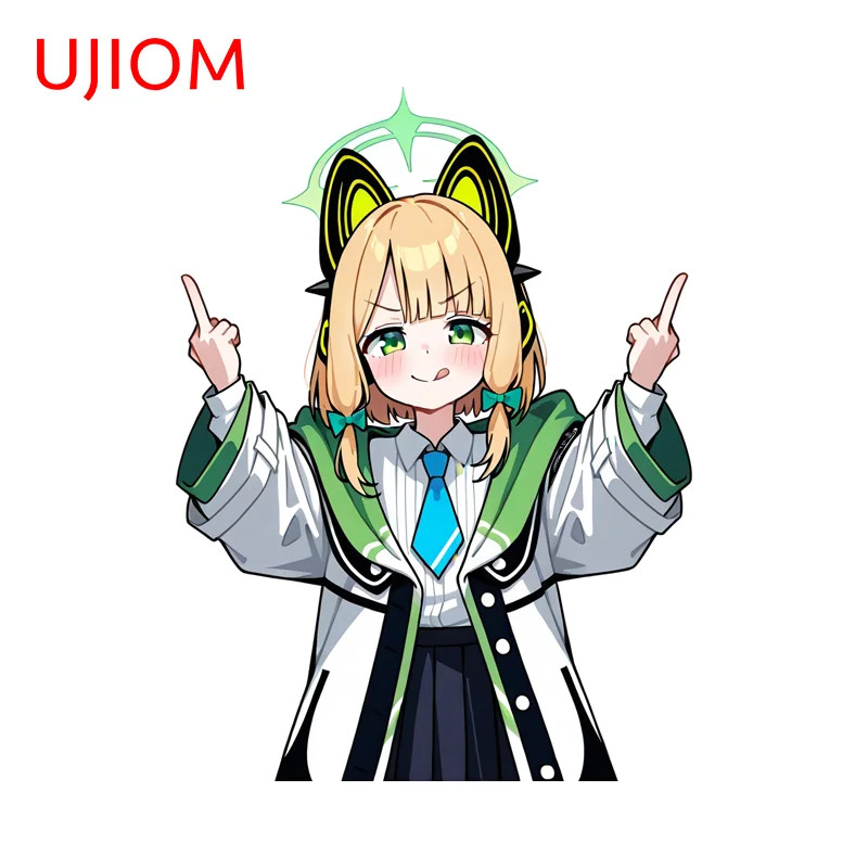 UJIOM Saiba Momoi Midori Blue Archive Wall Sticker Loli Graphics Decals DIY Home