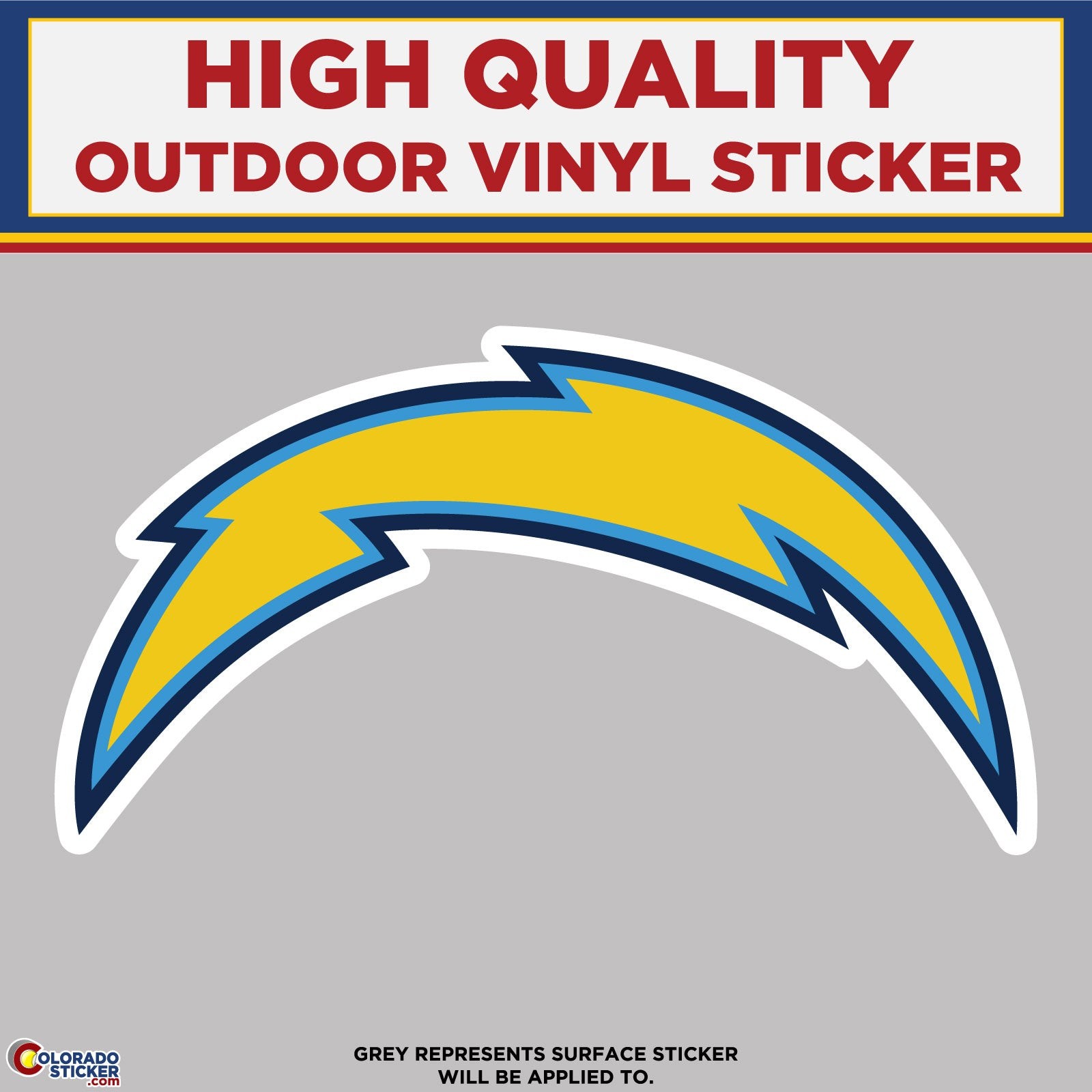 Chargers, High Quality Vinyl Stickers