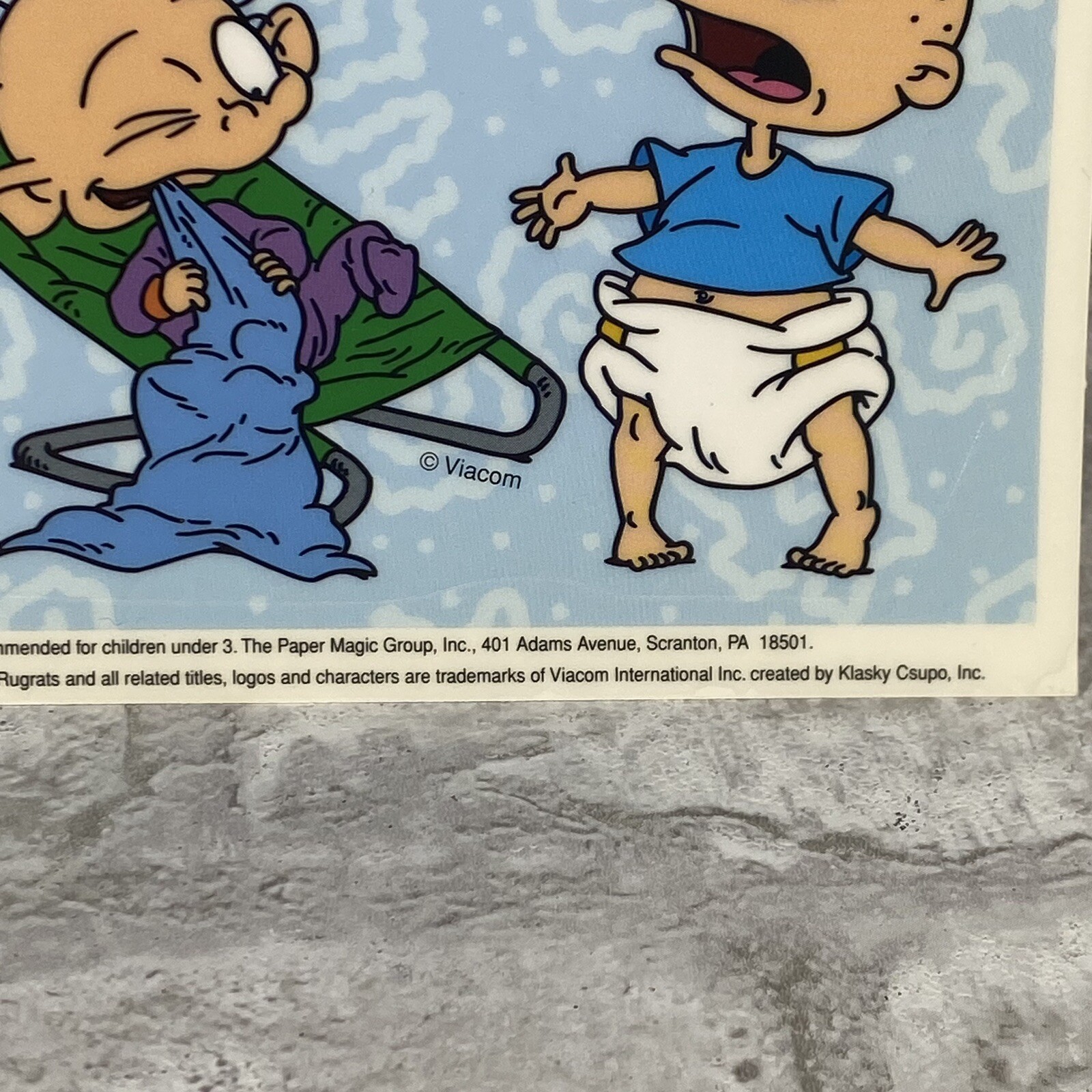 Vtg Rugrats Nickelodeon Static Cling Window Decorations