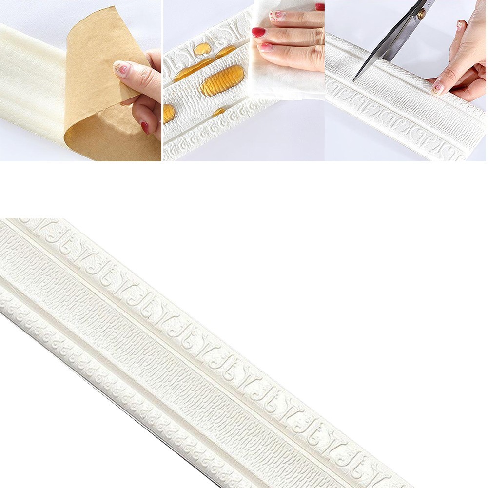 Self-adhesive Background Frame Foam Molding Trim Wallstick DIY Decoration
