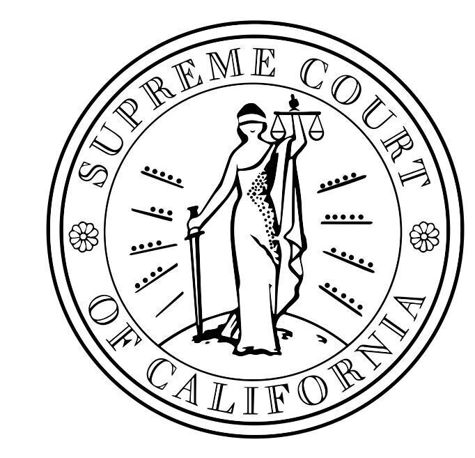 Supreme Court of California Sticker Decal R8438