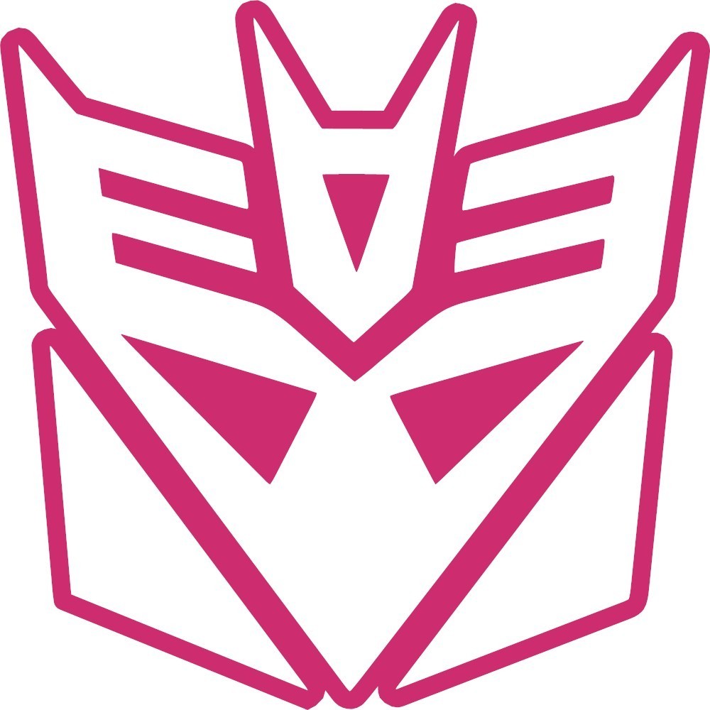 Outlined Transformers Decepticon Decal Vinyl Sticker laptop helmet window wall