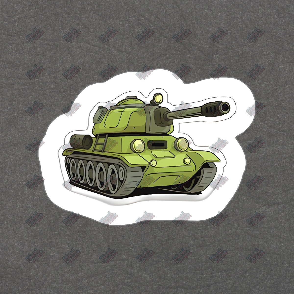 Vintage Green Tank Vinyl Sticker Decal Military Decor Perfect for #159961