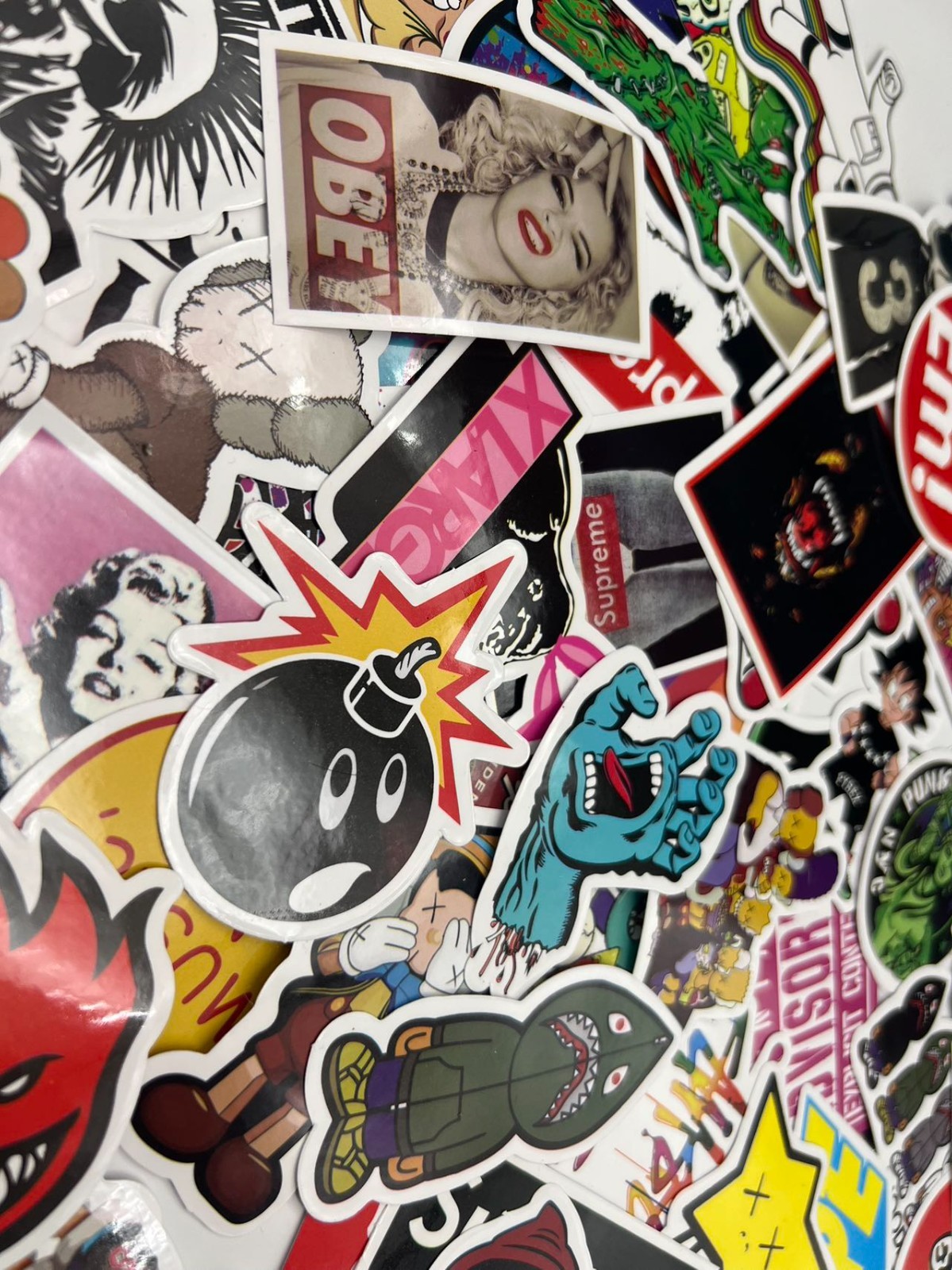 100 Piece Skateboard Stickers Decals Set for Kids Adults, Waterproof Stickers