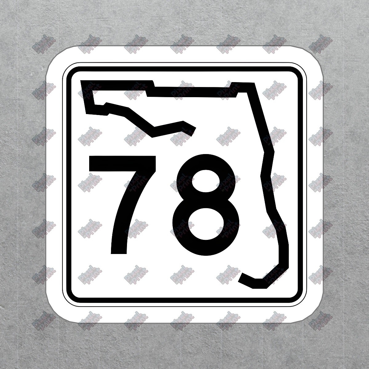 Florida Highway 78 Vinyl Sticker Decal Perfect for Car, Laptop, and #971021