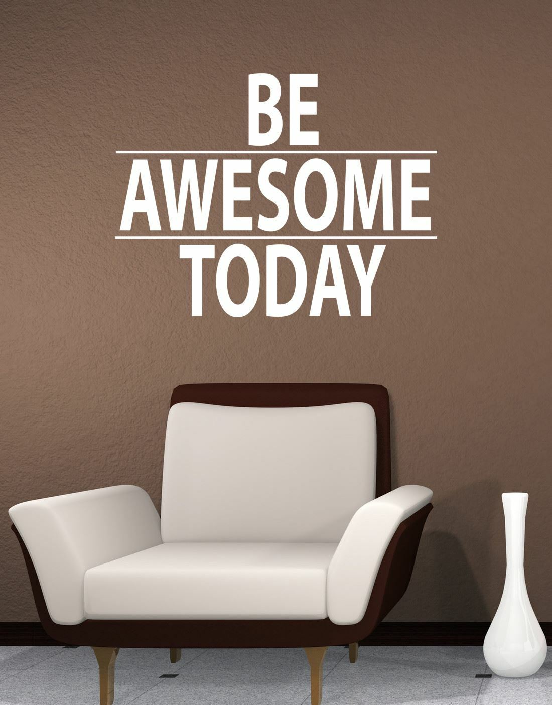 Be Awesome Today Motivational Quote Wall Decal Sticker by Stickerbrand #6013