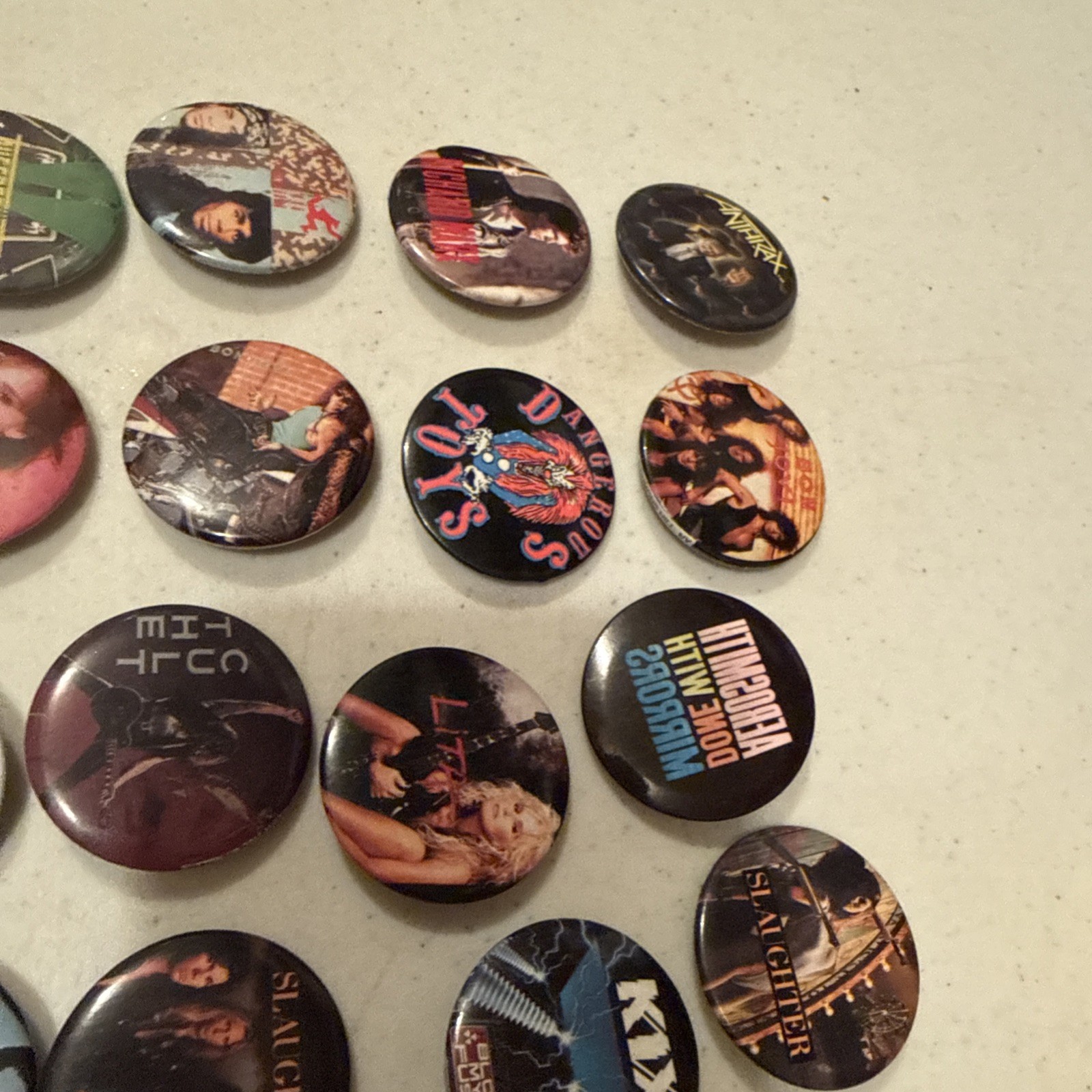 Metallica Ac/ Dc Def Leaped. Rock And Roll 1.5 Pins Choice