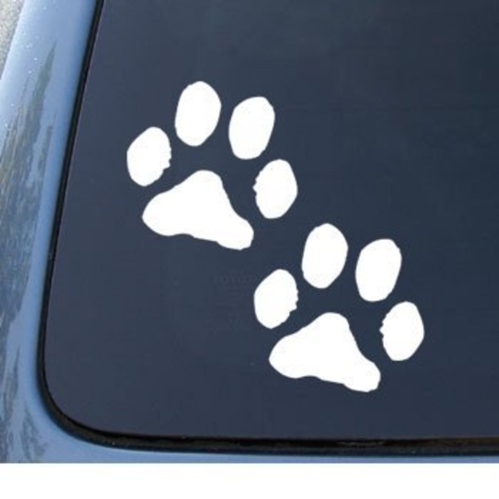 CMI585 PAW PRINTS – Puppy Dog – Car, Truck, Notebook, Vinyl Decal Sticker |