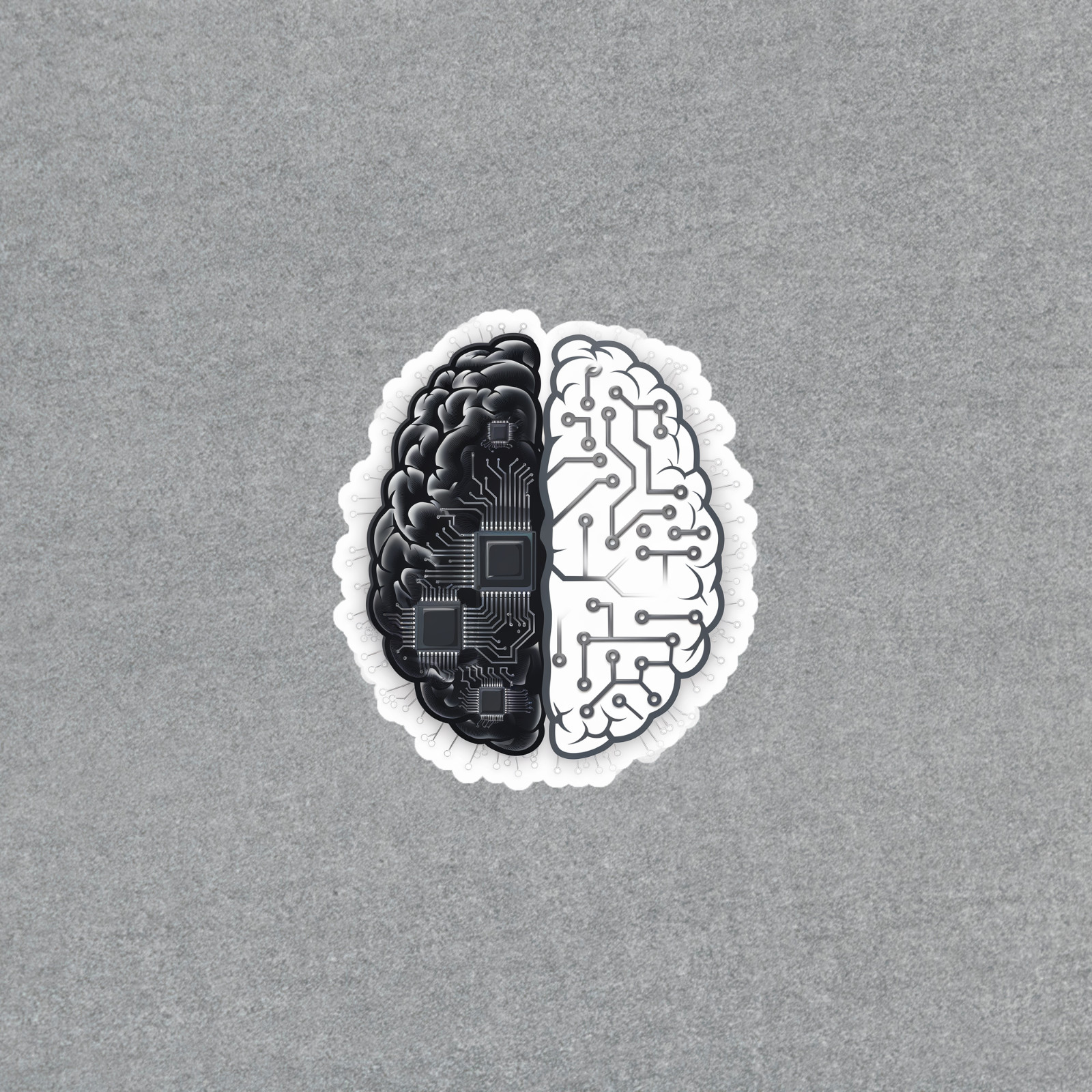 Brain Circuit Board Sticker – Nerdy Neuroscience Laptop Decal #5447