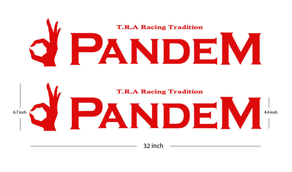 2PCS PANDEM ROCKET BUNNY Decal For FT86 BRZ 240ZX 240SX S13 GTR 350Z S14 S13 RX7