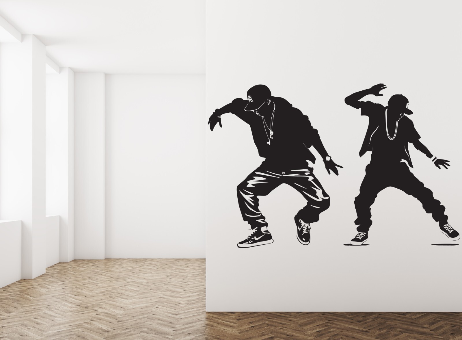 Hip Hop Dancers Wall Decals – Break Dance Wall Decal, Contemporary Dancer se242