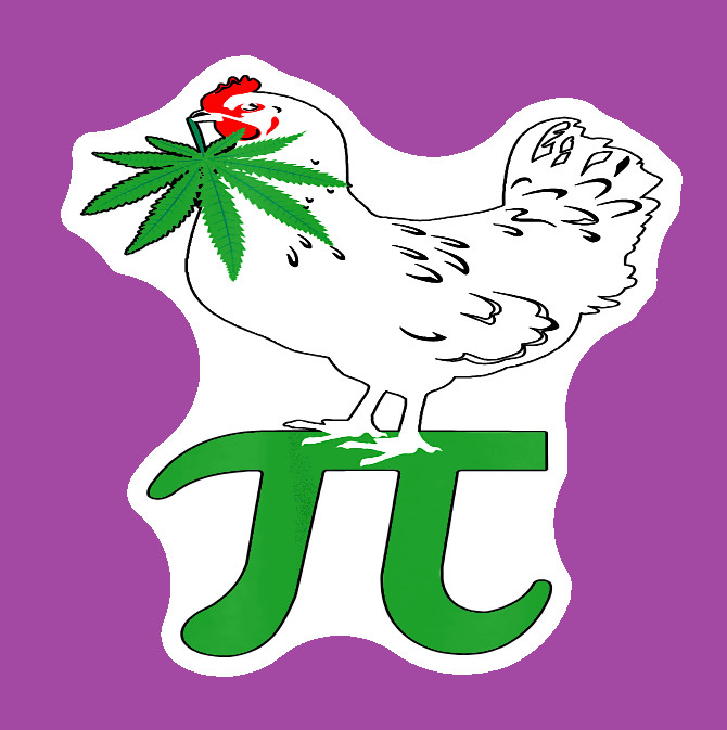Chicken Pot Pie Weed Decal Weatherproof Stickers UV Safe Durable Added Vinyl Top