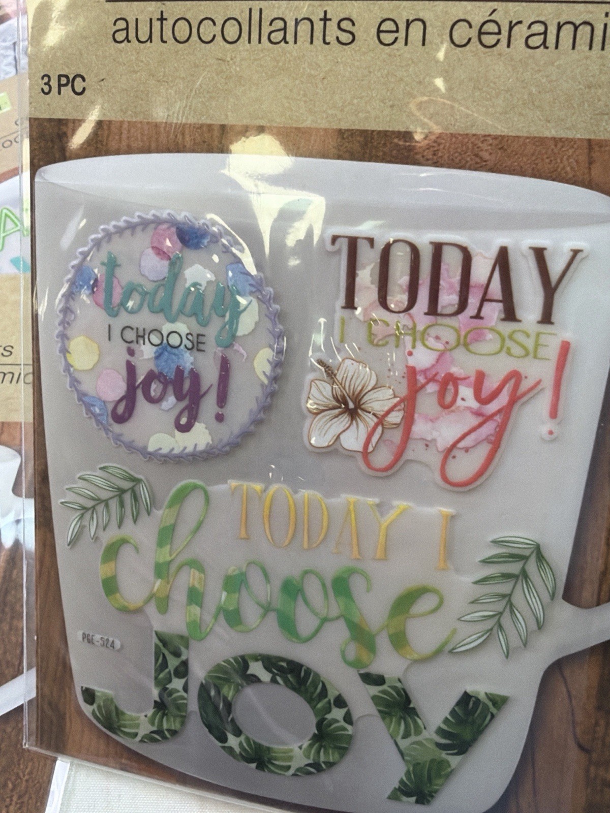 Crafter’s Square Ceramic Stickers Lot Of 9 Mixed Designs, Some Repeats
