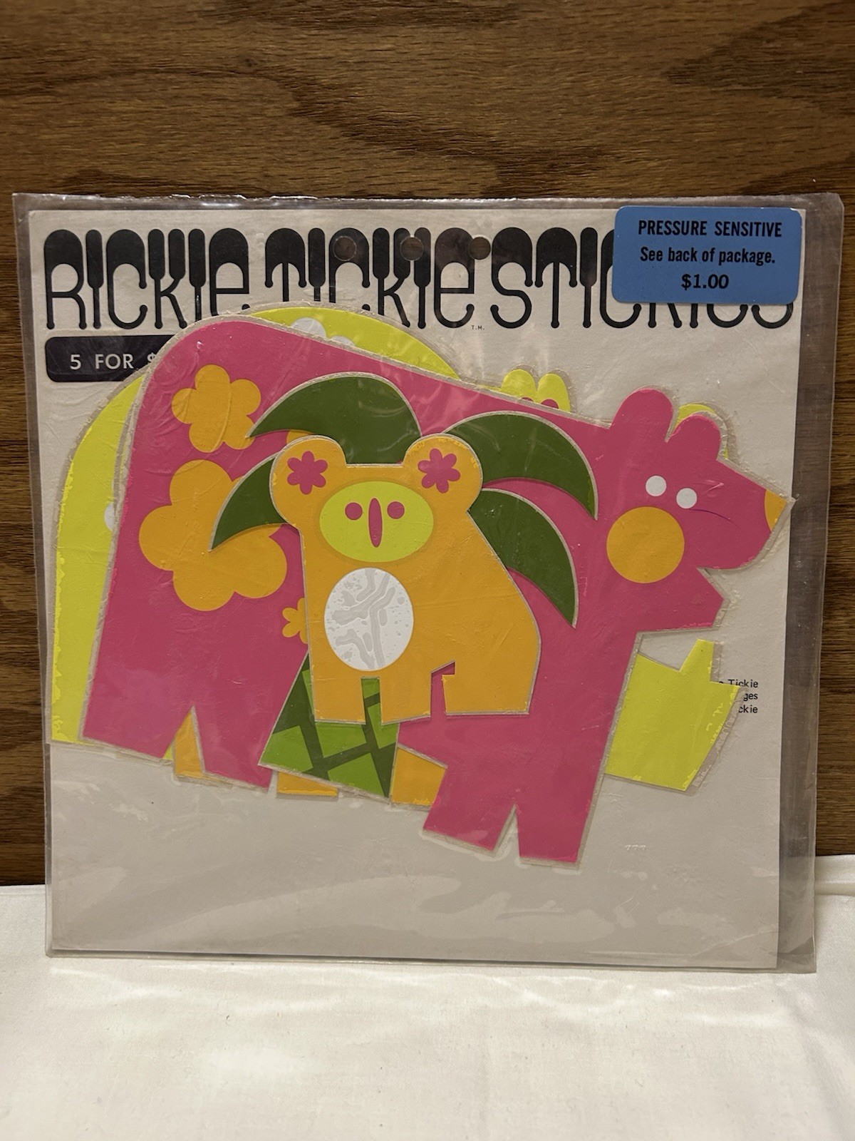 1970 Rickie Tickie Retro Stickers, Sealed