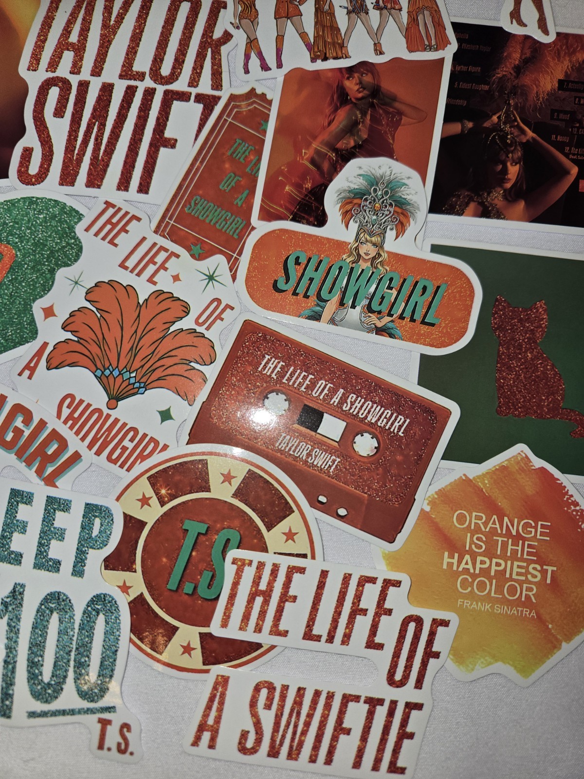 50pc Taylor Swift Stickers "Life of A Show Girl"