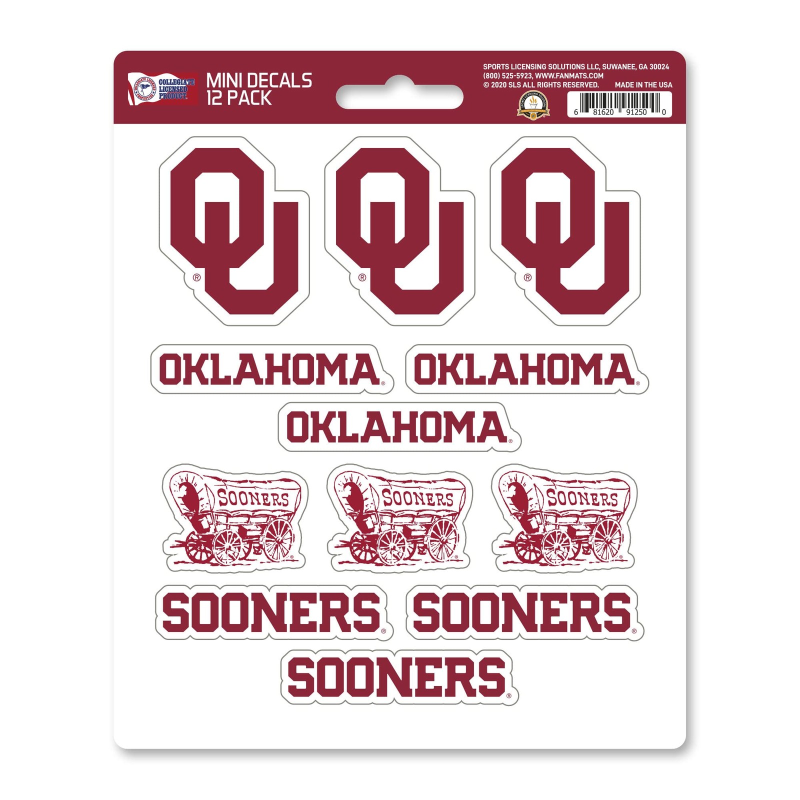 Team Color Mini Decal Set 12 Pack 1 Inch Vinyl Stickers For Cars Laptops Coolers