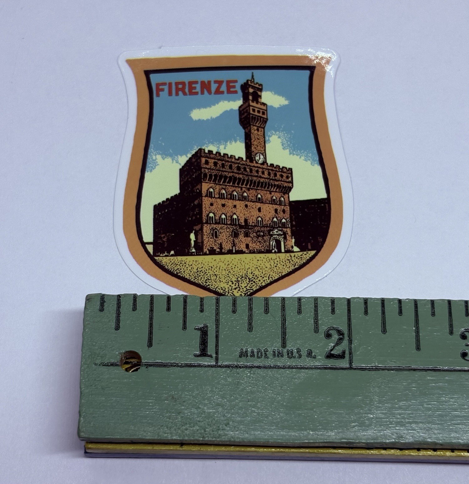 Florence Palazzo Vecchio Sticker Travel City Tour Art Decal Vinyl Souvenir Tc9