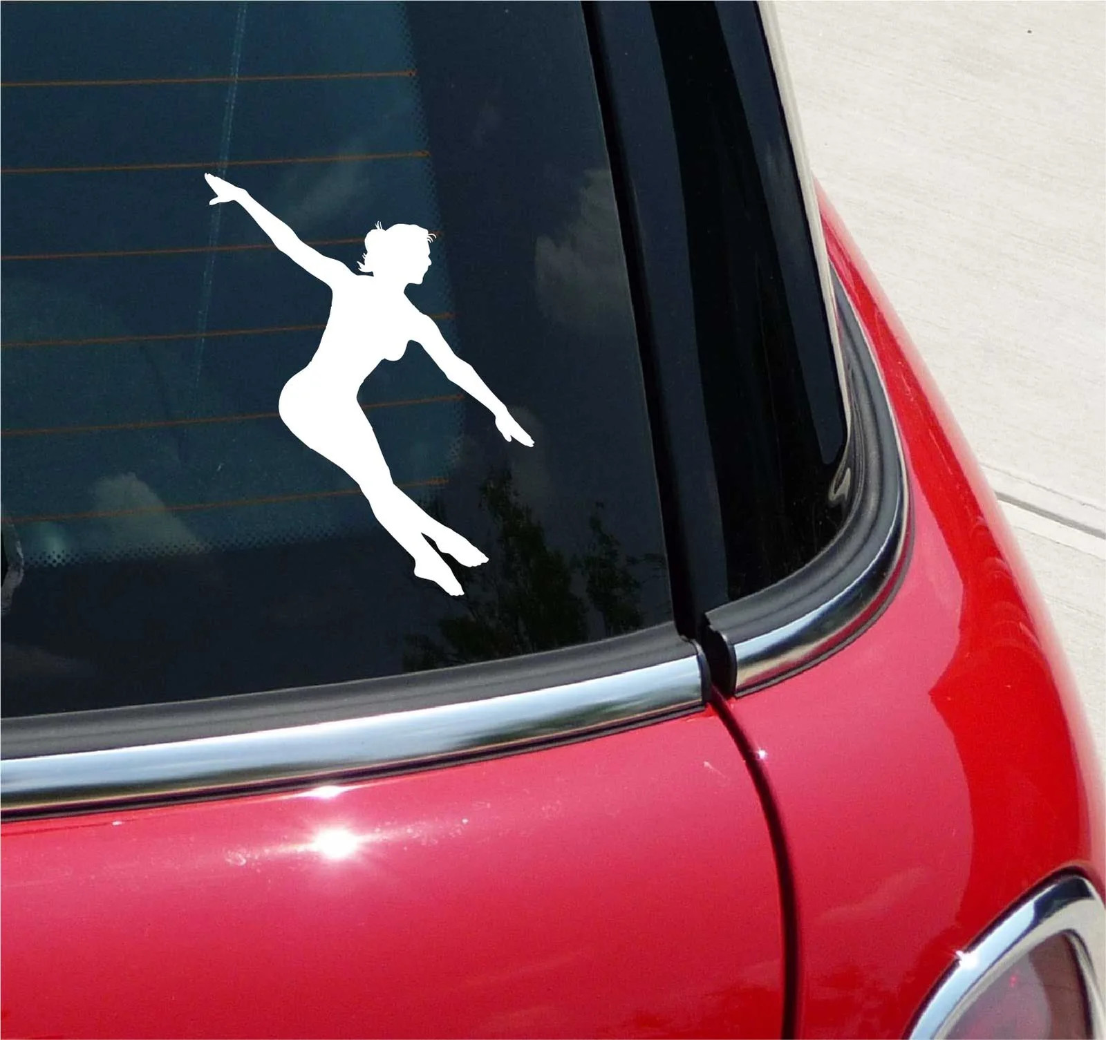 BALLET GIRL DANCING DANCE MUSIC GRAPHIC DECAL STICKER ART CAR WALL