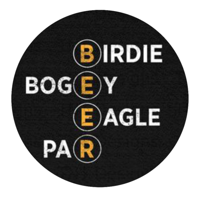 Beer (Golf Scores) – 4" Car Vinyl Decal Window Cooler Trailer Bar Laptop Grill