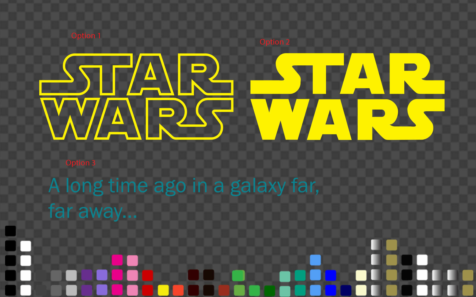 Star wars logo a long time ago in a galaxy Vinyl Decal Sticker Mancave Decor