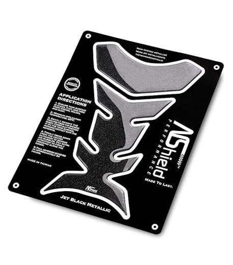 Jet Black Metallic Motorcycle Pad Pad Gas Tank Protector – 3D Jet Black Metallic