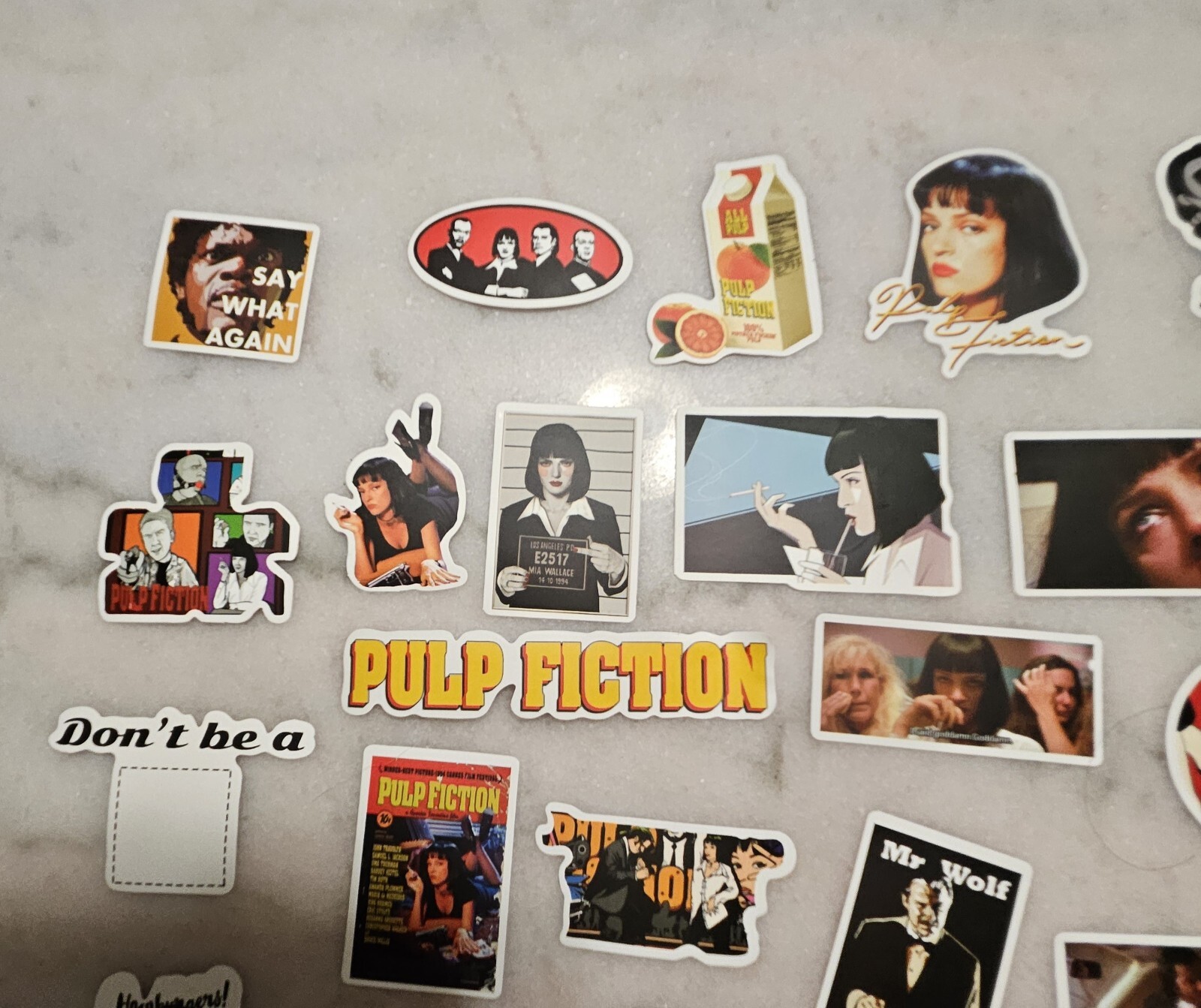 Lot Of 50 Collection Pulp Fiction 4" Tall Vinyl Decal Sticker BOGO