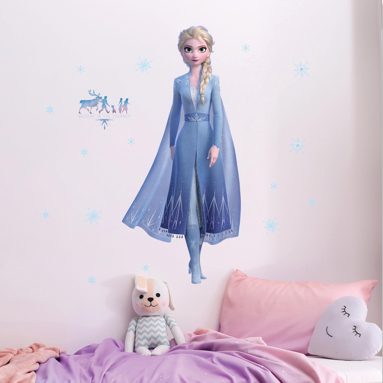 Disney Frozen Elsa Wall Decals – 33" Princess Elsa Wall Vinyl Stickers Bedroo…