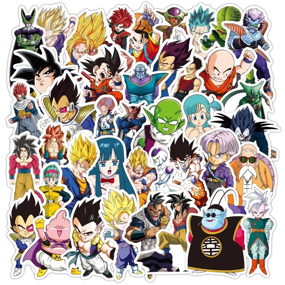 10 Random Dragon Ball Z Stickers Anime Decals Laptop Yeti Hydro Free Shipping!