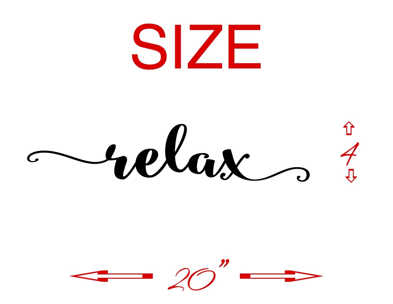 RELAX – vinyl wall decal sticker bathroom decor tub sink mirror – Free Shipping