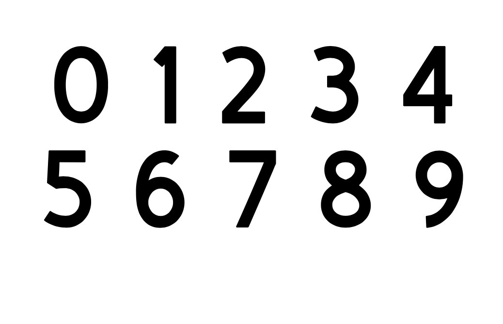 SET OF 2 Custom Mailbox Numbers Vinyl Decals / Stickers – Choose Size & Color