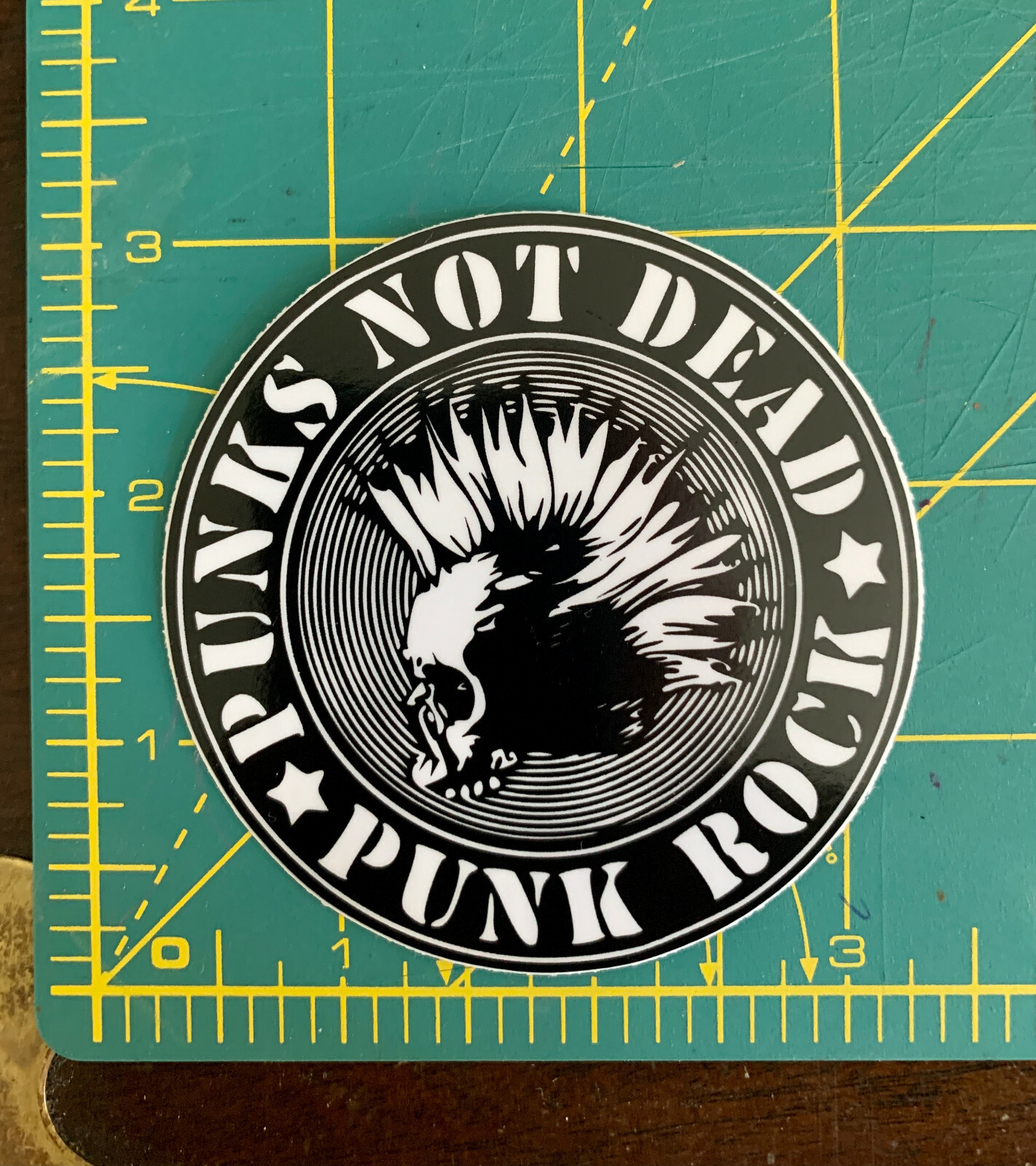 Punk is not dead Rock Band Music Heavy Metal Bands Laptop Car Bumper Sticker E10