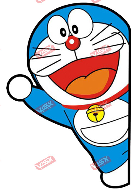 Doraemon 2 Anime Cute Peeker Bumper Sticker Vinyl Car Decal Window Funny