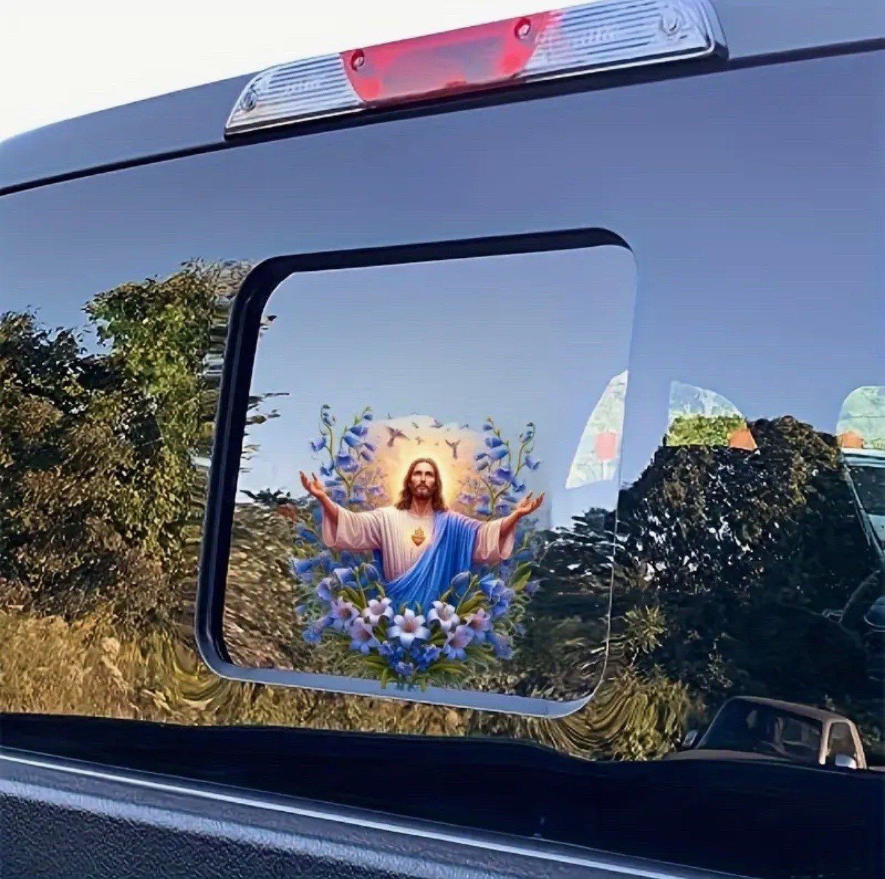 JESUS LILY 6” Inch VINYL DECAL DIECUT STICKER KING GOD PRAY CHRISTIAN FAITH 1PC
